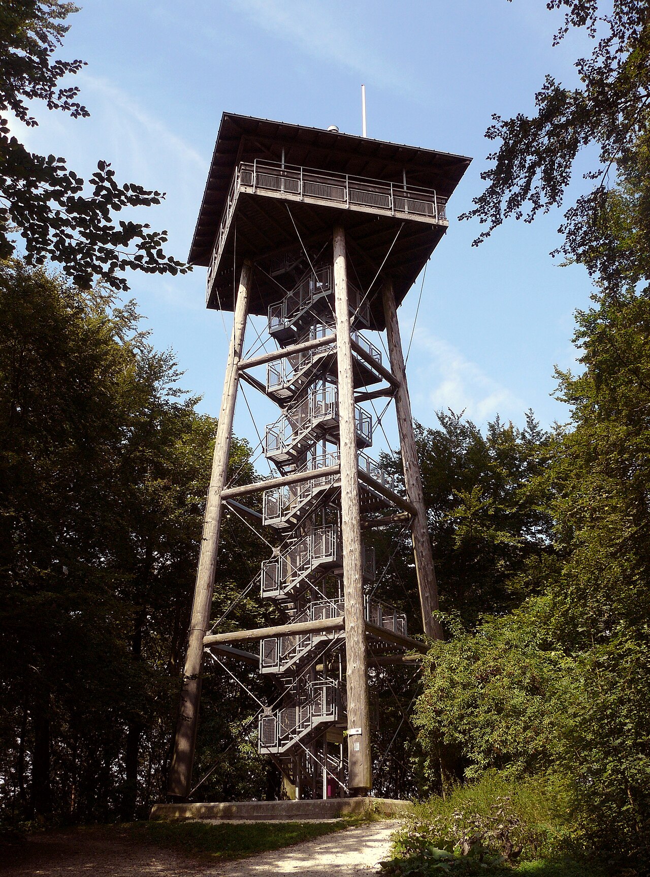 lookout tower called „Aalbäumle“ near Aalen