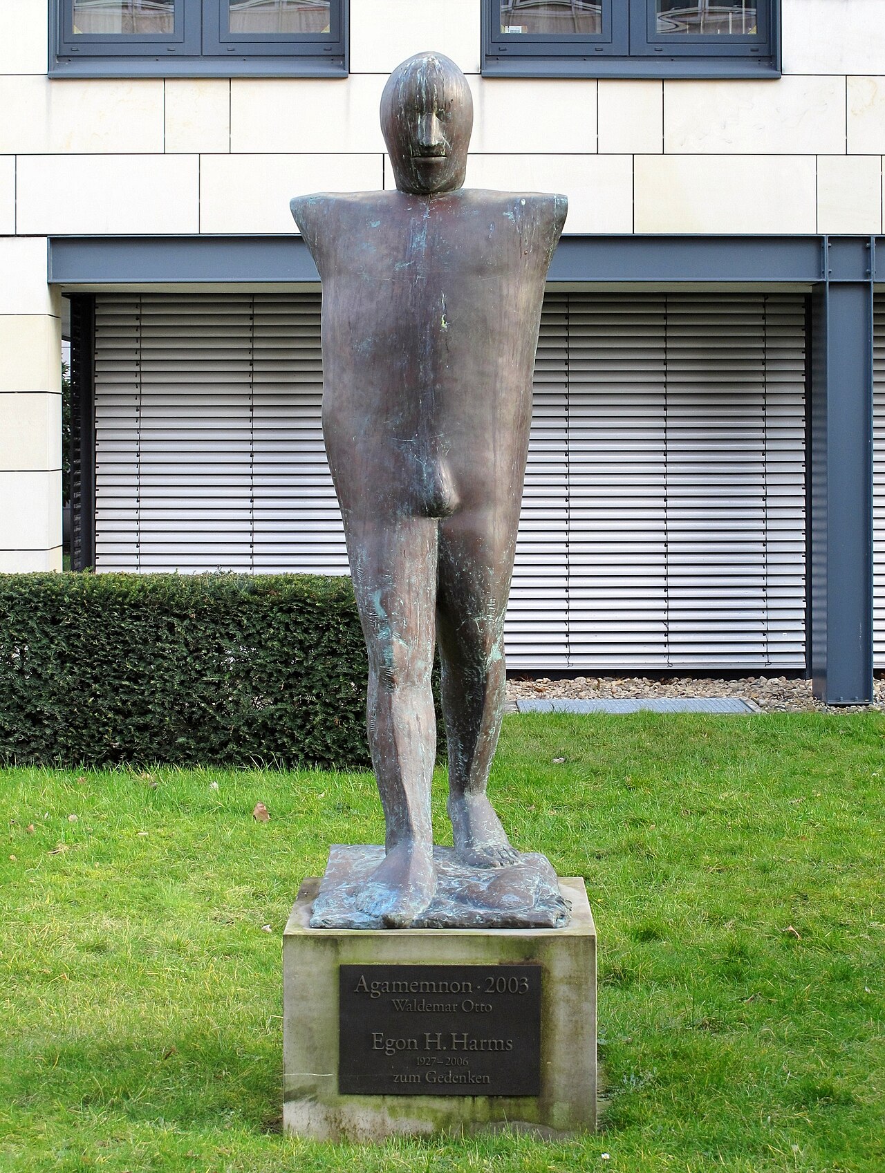 Skulptur: Agamemnon (2003), Frontalansicht