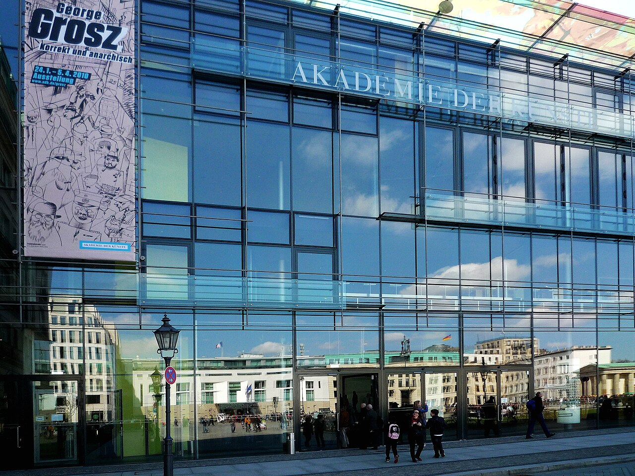 Akademie der Künste (Academy of Fine Arts) at Pariser Platz in Berlin