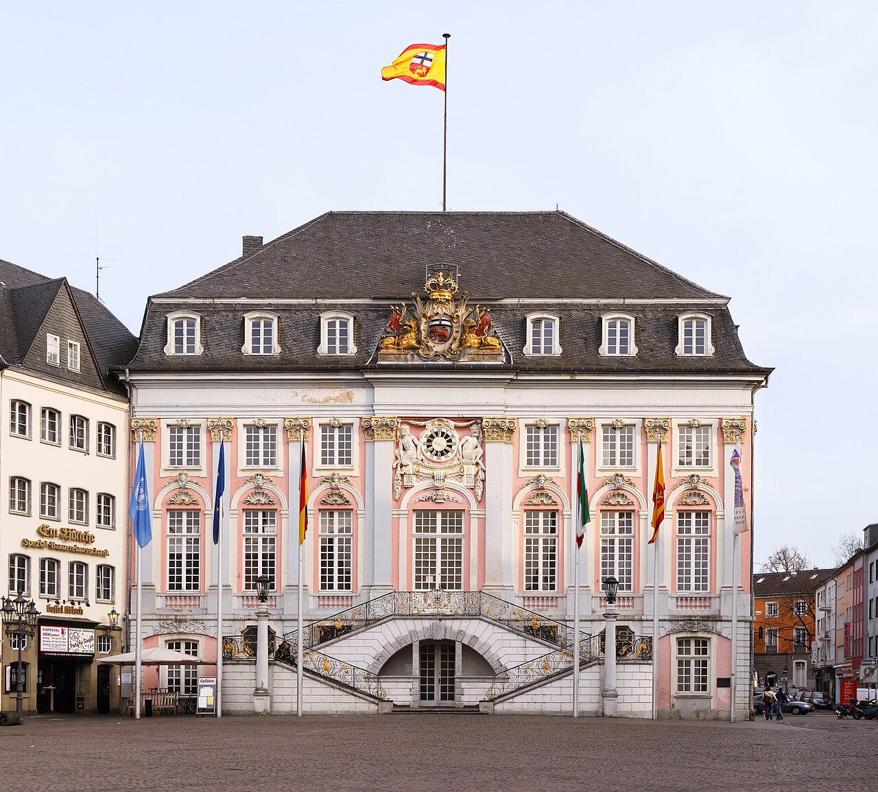 the old city hall in Bonn , Germany ( image stitching )