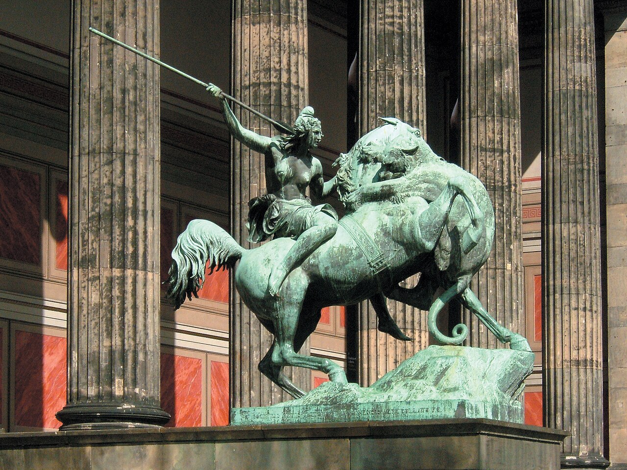 August Kiß (1837-1841) Amazone , am Alten Museum , Berlin
