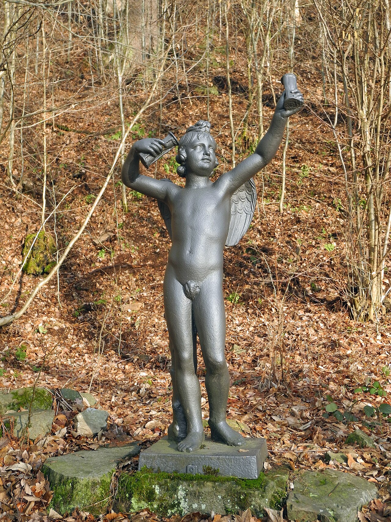 Seifersdorfer Tal bei Dresden – Skulptur des Amors (urspr