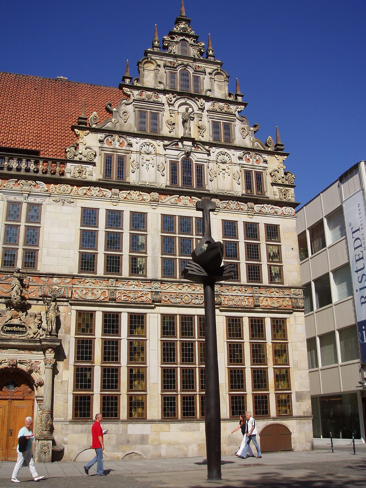 Gewerbehaus Bremen, rechter Giebel