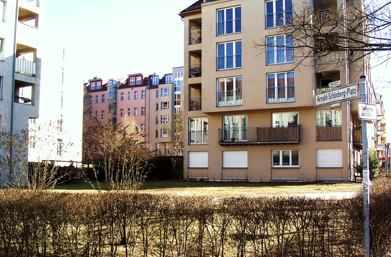 A street in Berlin, Berlin-Weissensee, in the Quartier "Komponistenviertel"