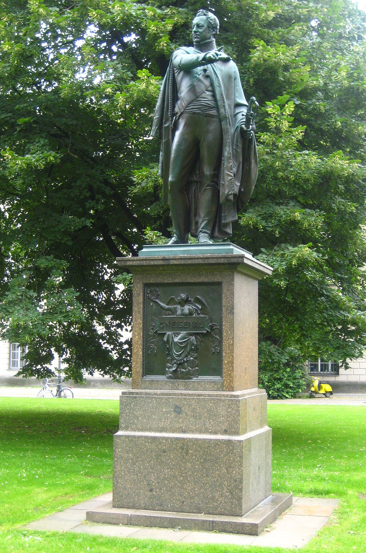 Memorial for General August Neidhardt von Gneisenau on Bebelplatz in Berlin-Mitte