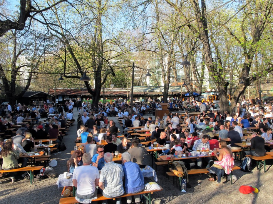 Munich, suburb "Maxvorstadt", Beer Garden "Augustiner"