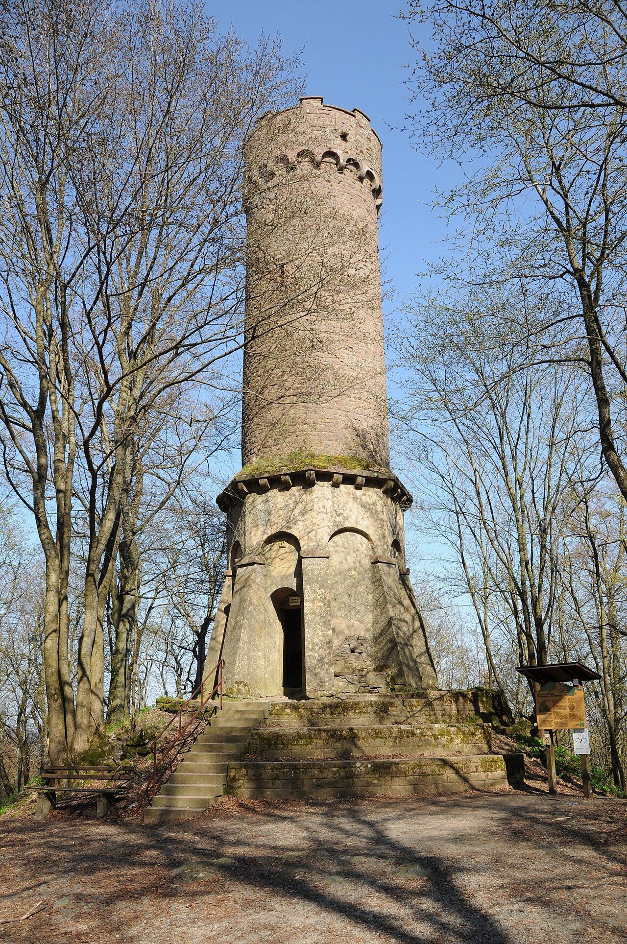 Look-out upon the Katzenbuckel, the highes Mountain of Odenwald / Germany - file size reduced