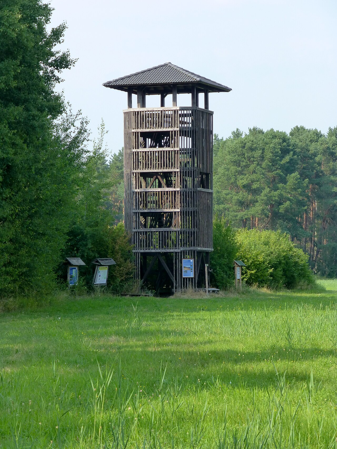 Aussichtsturm Selchow am Großen Wochowsee bei Selchow (Storkow)