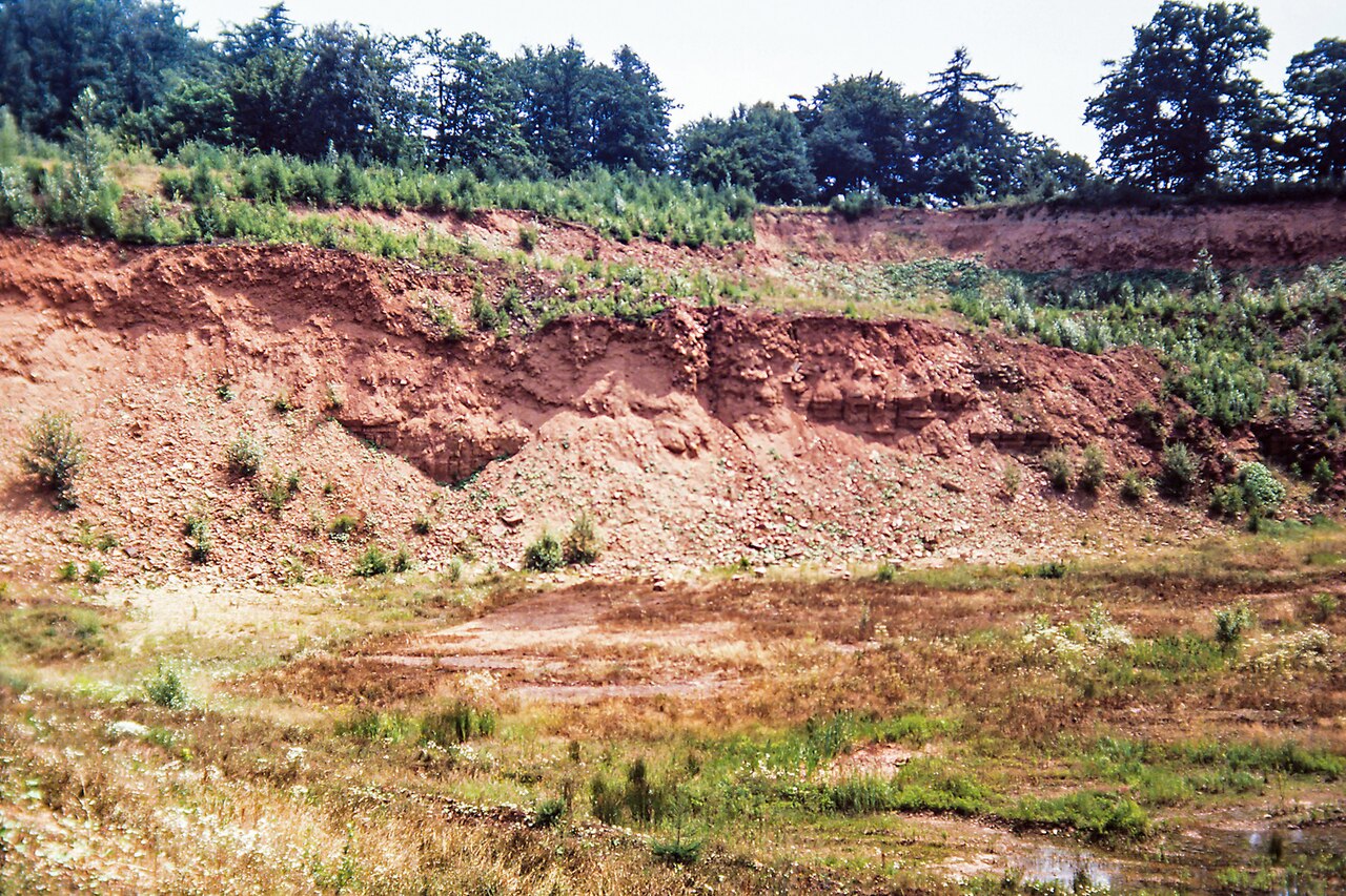 Gravel pit and nature reserve "Ballertasche", district Göttingen, southern Lower Saxony, Germany