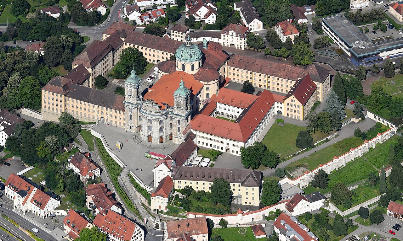 Aerial image of Weingarten Abbey (view from the southwest)