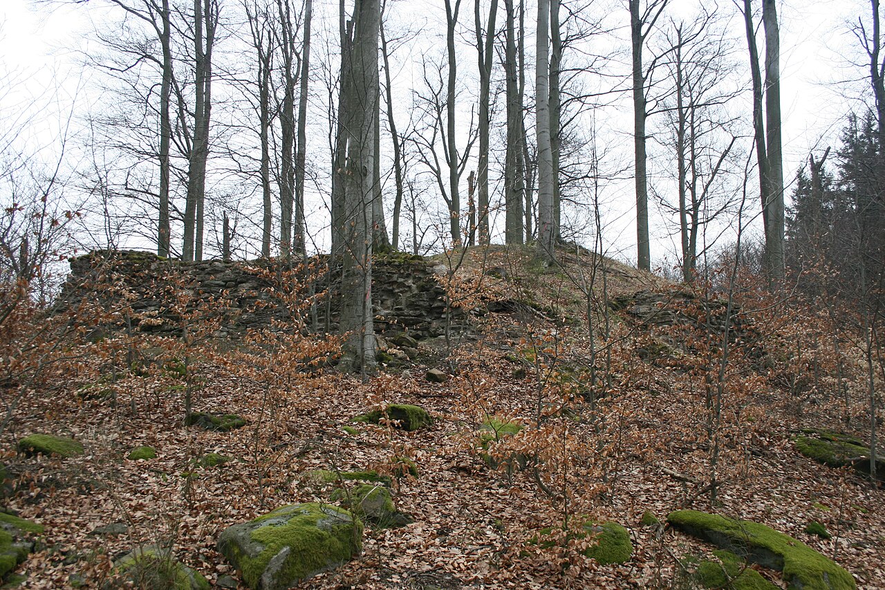 Beerfurther Schlösschen bei Reichelsheim im Odenwald, Ansicht der Kernburg von Westen