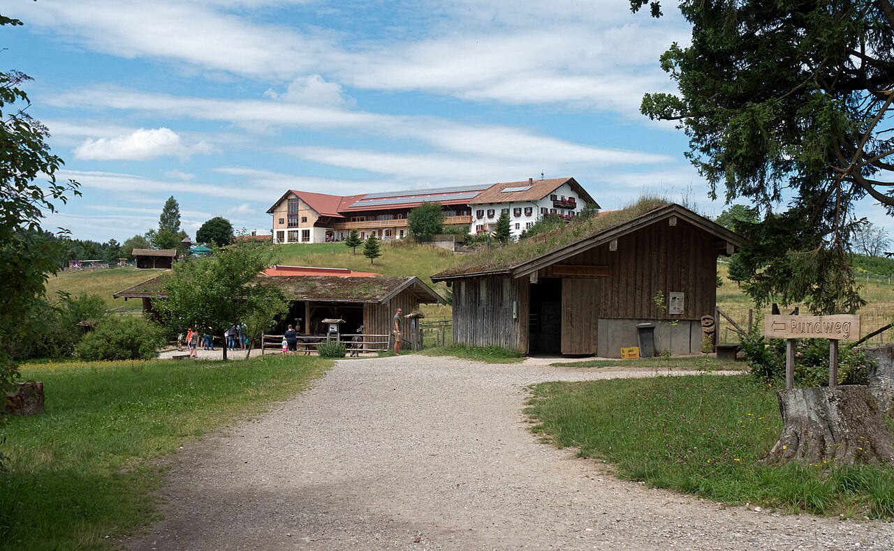 Blick über den Bergtierpark Blindham