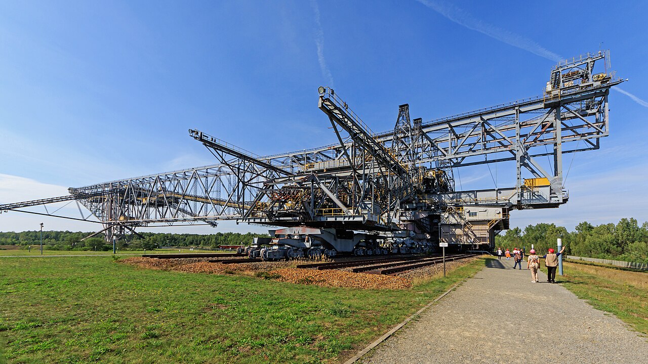 The Overburden Conveyor Bridge F60 in Lichterfeld (EE), Brandenburg, Germany