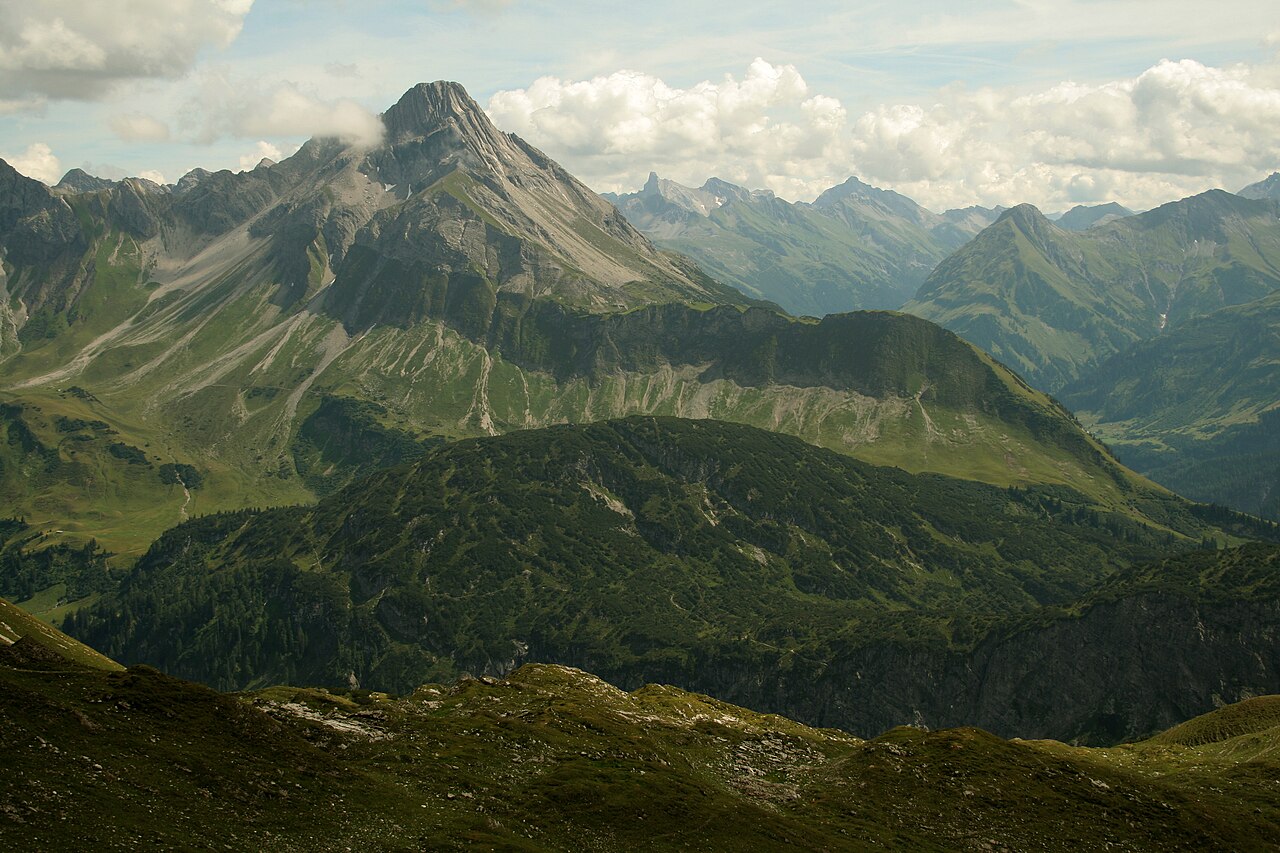 Biberkopf vom Wildengrund (Nahe Mindelheimer Hütte) aus gesehen