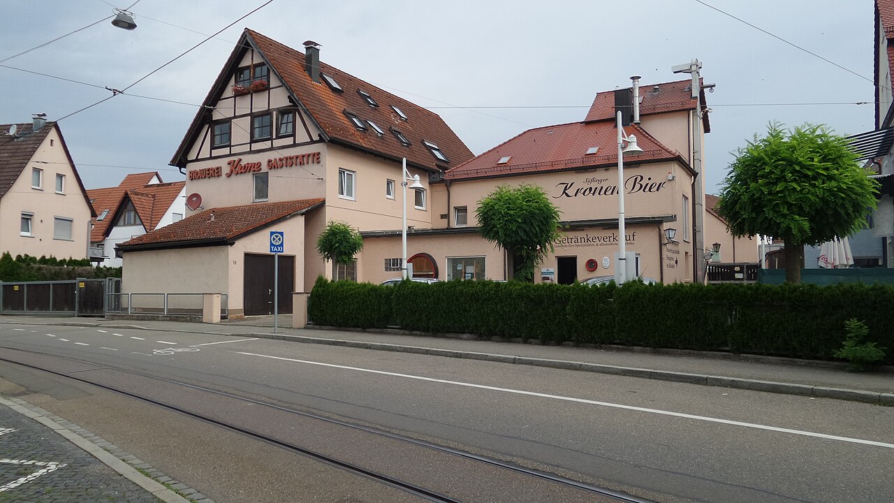 Kronenbrauerei Söflingen im Stadtteil Söflingen in Ulm