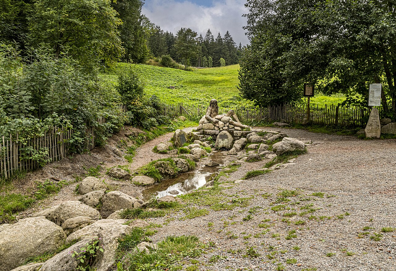 Der Donauursprung in der Nähe von Furtwangen im Schwarzwald