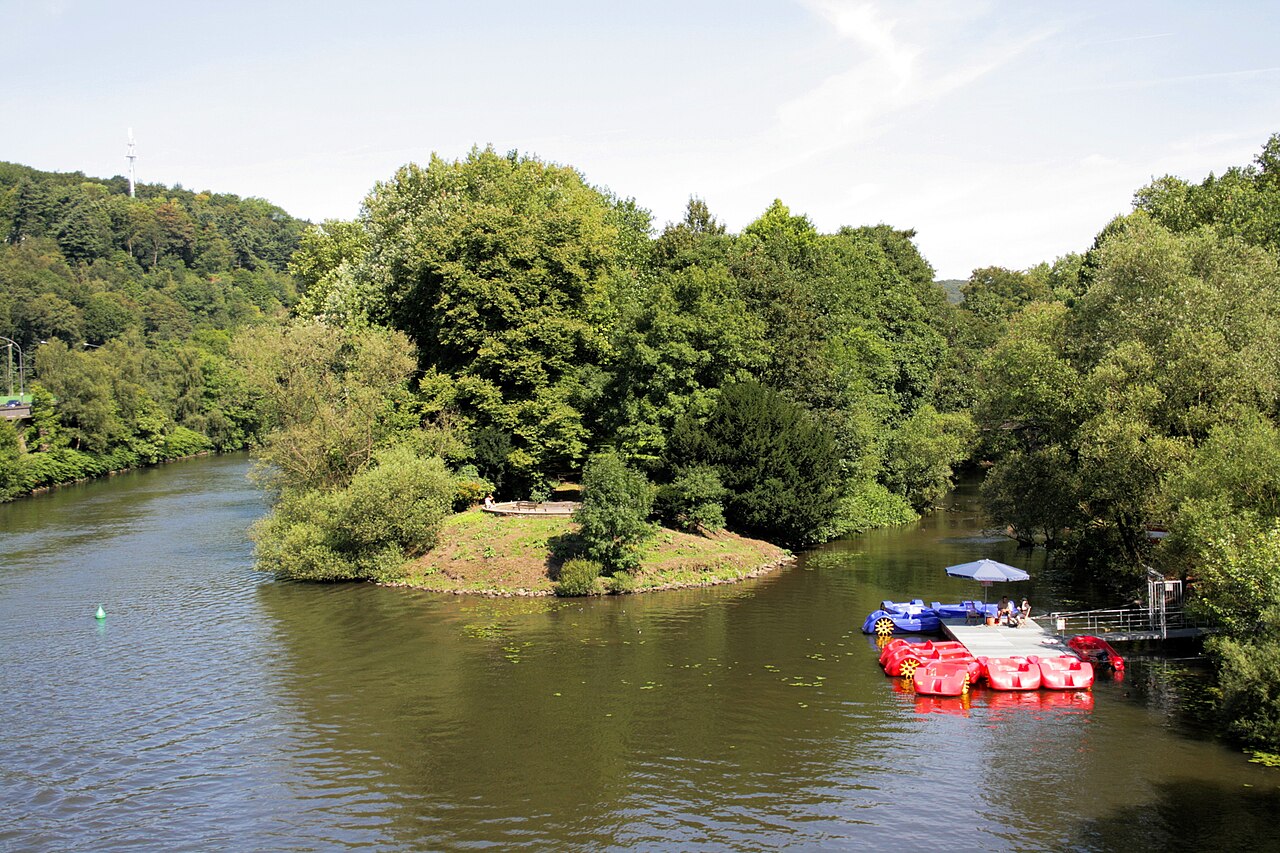 Brehminsel der Ruhr in Essen -Werden