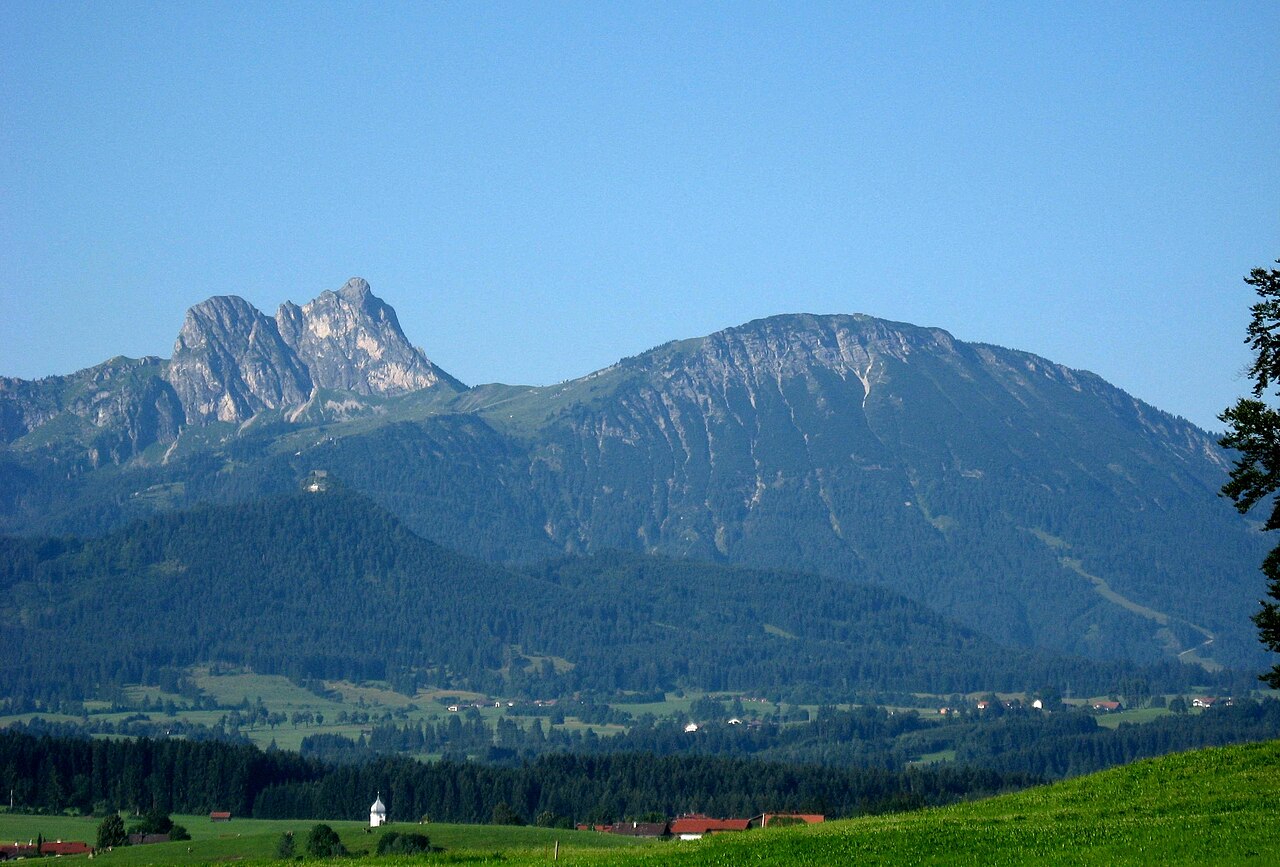 Blick von Langegg auf den Aggenstein