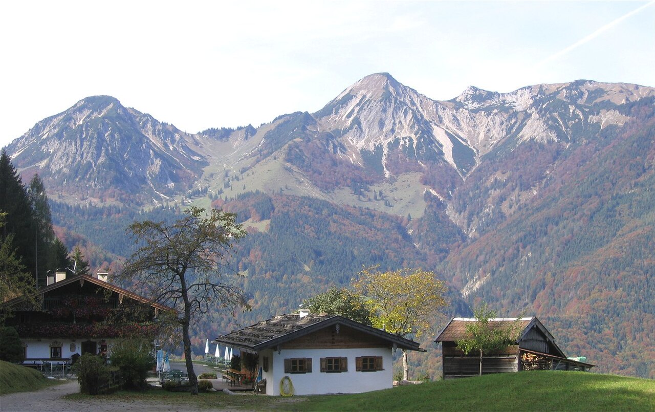Geigelstein , gesehen von der Streichenkapelle bei Schleching