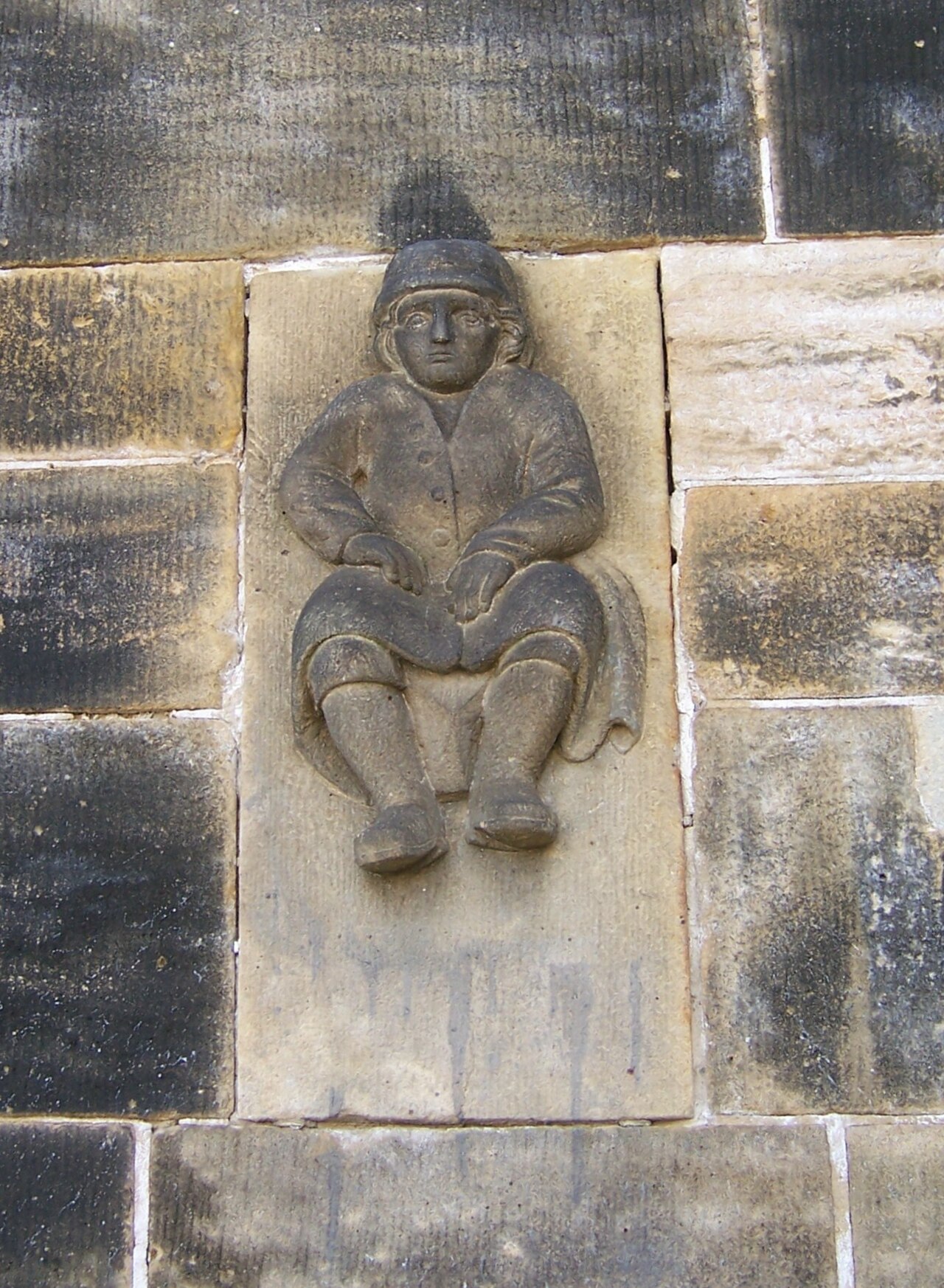 Das Dresdner Brückenmännchen an der Augustusbrücke