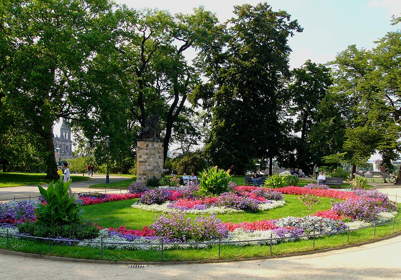 The eastern part of Brühl's Terrace is called Brühl's Garden in Dresden, Saxony, Germany