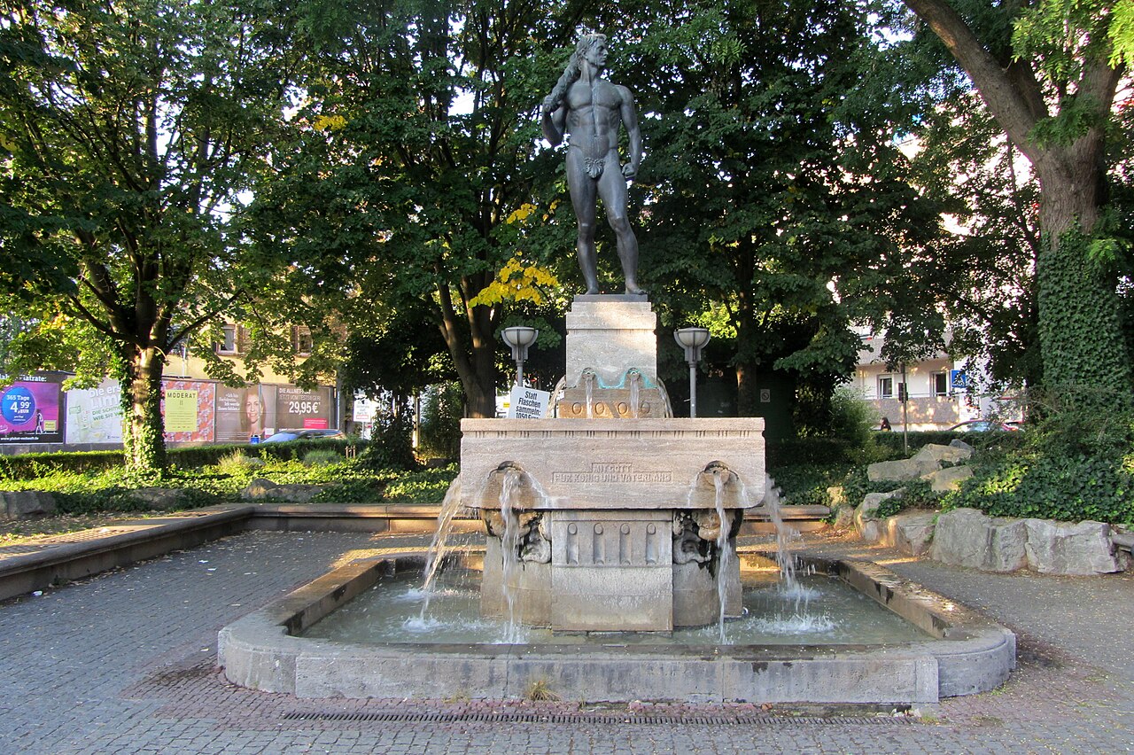 Der Weißer Stein Brunnen in Frankfurt Eschersheim