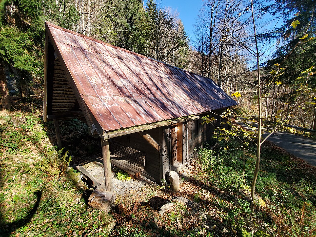 verschlossene Hütte südlich des Hasenhorns bei Todtnau, Schwarzwald