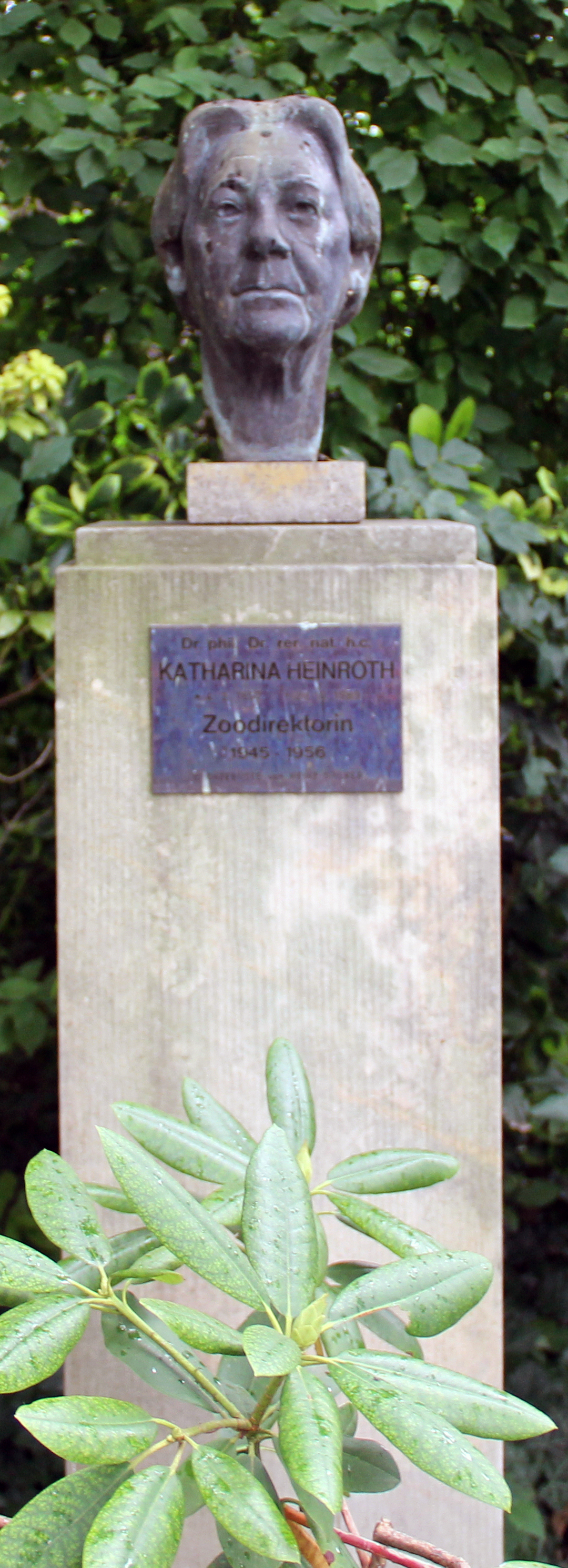 Bust, Katharina Heinroth , Hardenbergplatz 8, Berlin-Tiergarten , Germany
