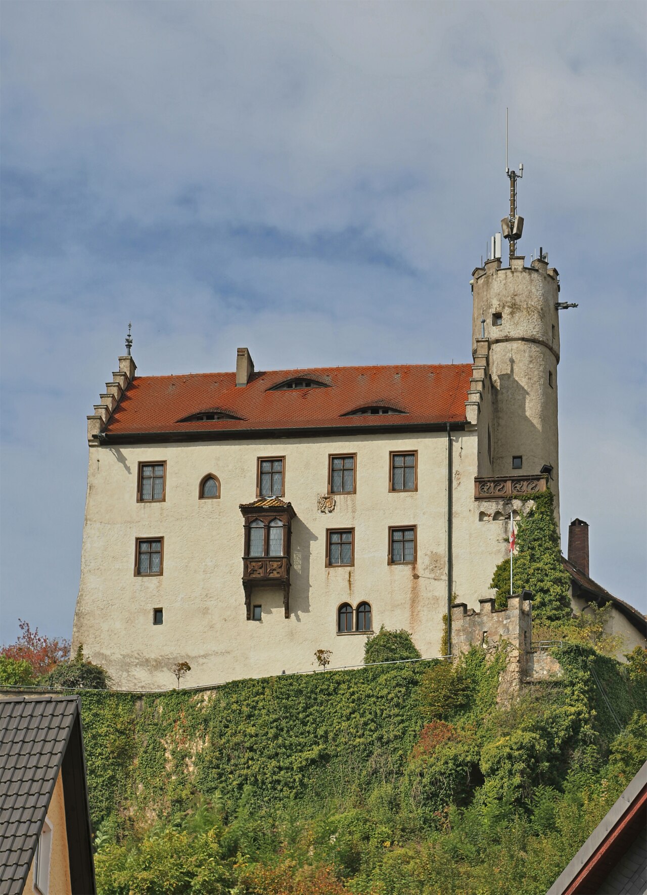 Burg Gößweinstein, a medieval castle near the town of Gößweinstein in Oberfranken, Bavaria