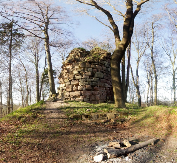 Ruine der Burg Greifenstein zwischen Kella und Großtöpfer
