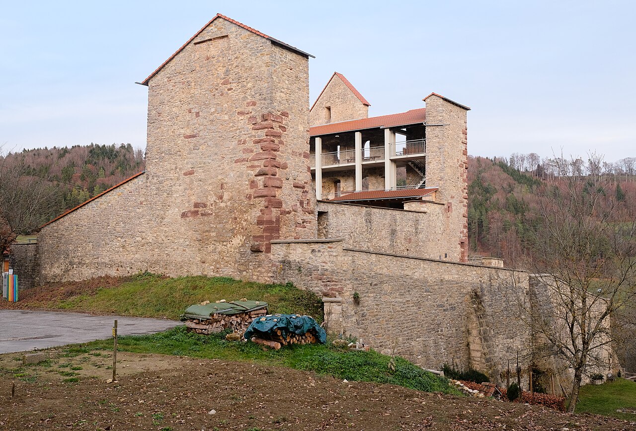 Castle ruin Hohendießen , Dießen, Horb am Neckar, County Freudenstadt, Baden–Württemberg, Germany