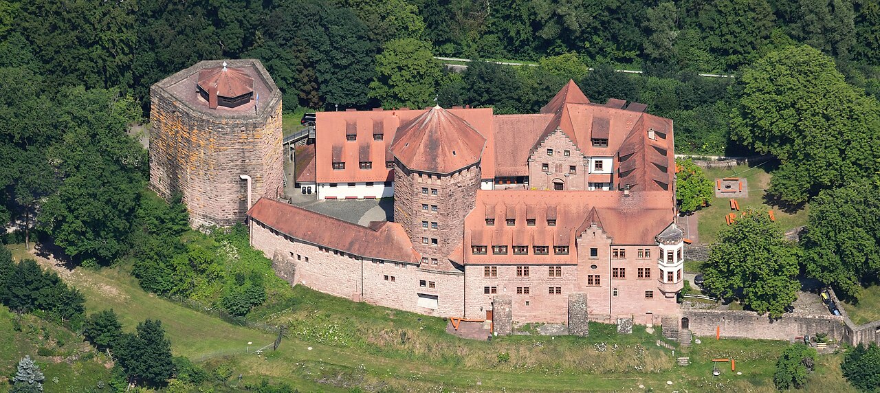 Aerial image of the Rieneck Castle