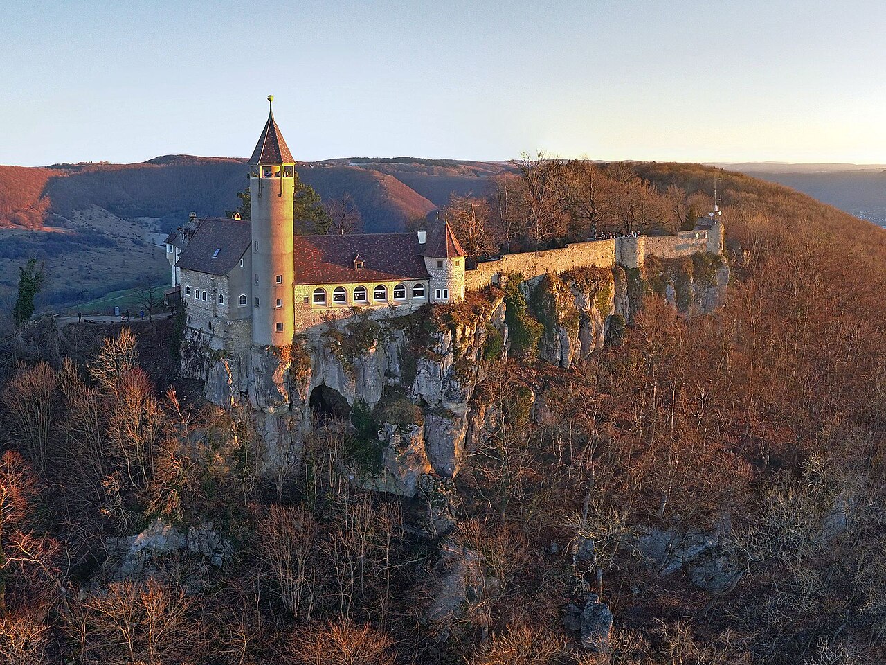 Castle Teck on Teckberg , Swabian Jura in Baden-Württemberg , Germany