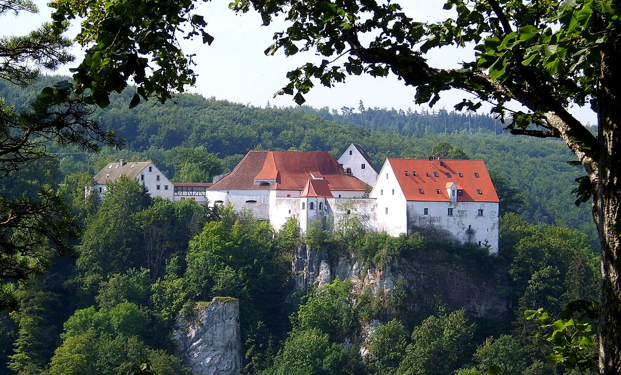 Wildenstein Castle as seen from the Bandfelsen