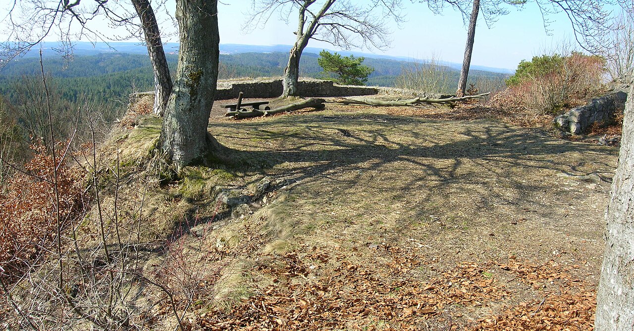 Burgruine Hollenberg, Ansicht der Oberburg