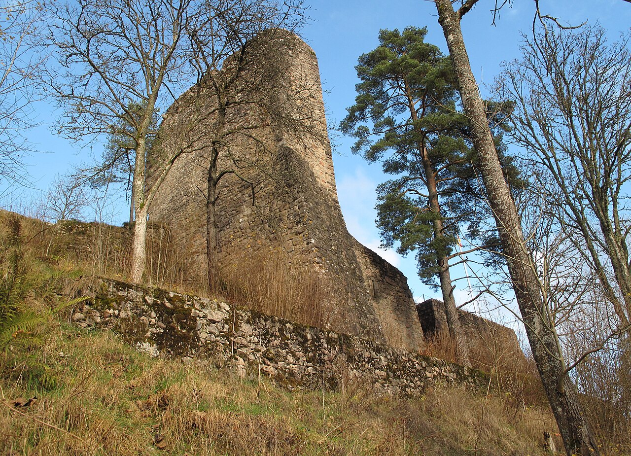 Burganlage von Südwesten