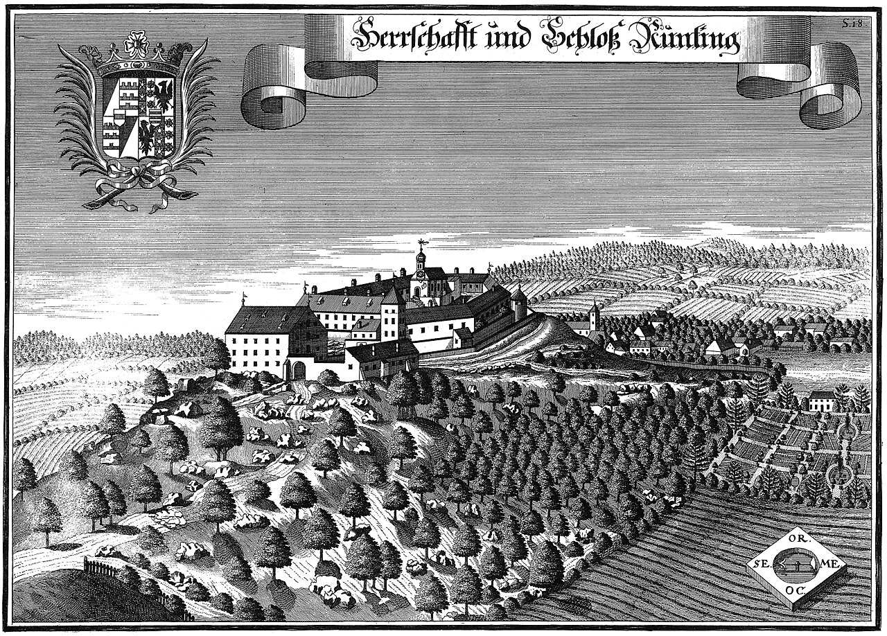 Kupferstich Runding, Schloss
