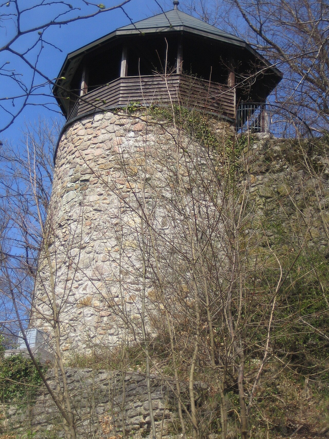 Turm der Burgruine Werrach