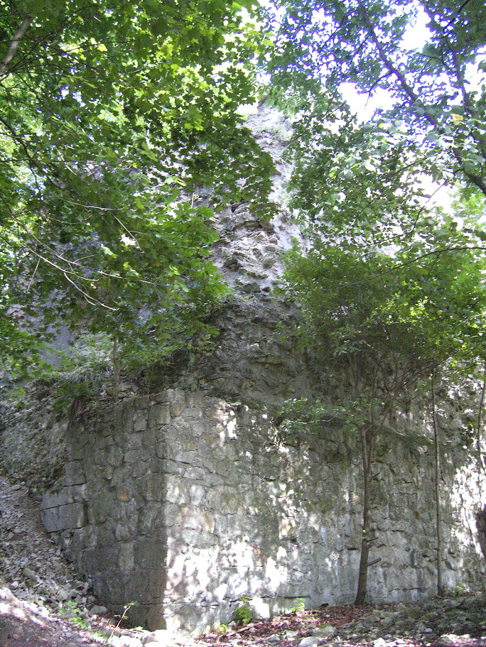 Ruin of the Donjon of Winzenburg Castle, Winzenburg, Lower Saxony, Germany