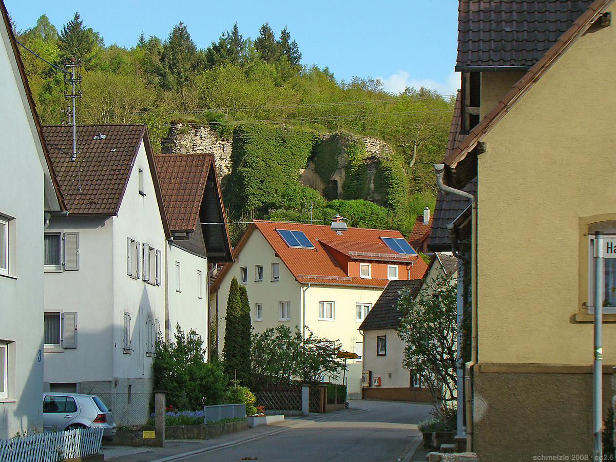 Überreste der Burg Zuzenhausen