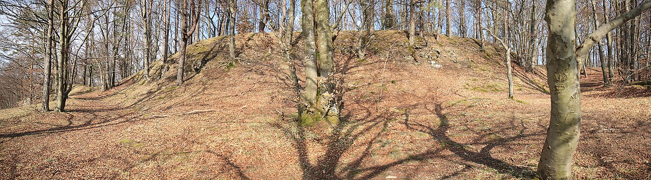Ansicht der Oberburg der ehemaligen Burganlage