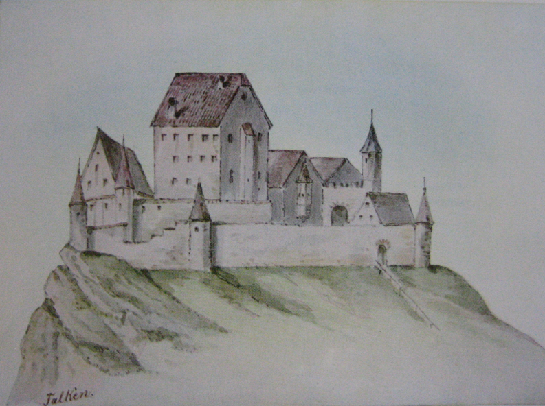 Burg Falken (Heidelburg), 1821 abgebrochen