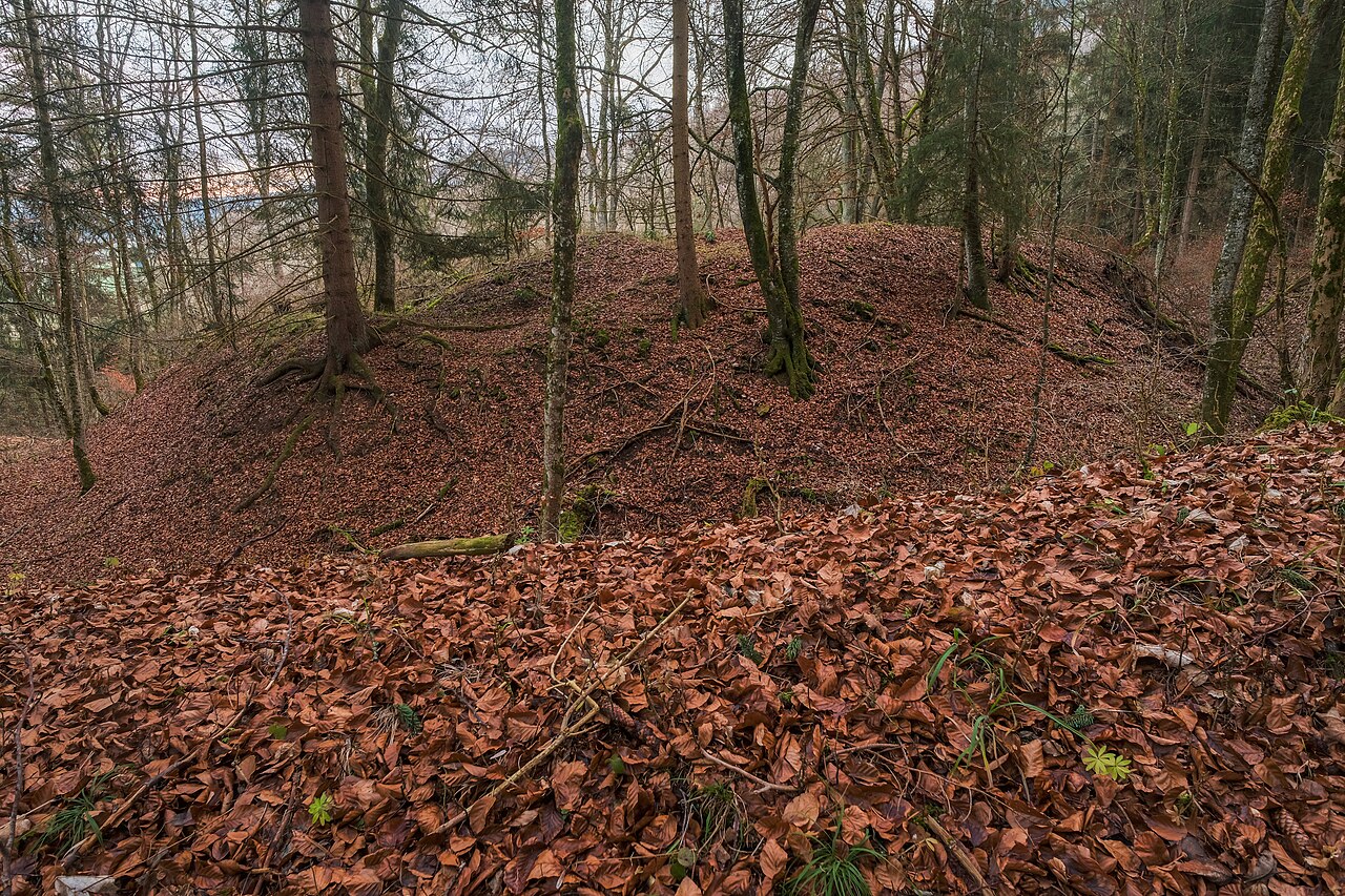Demolished castle Klingenberg , Talheim, district Tuttlingen, Baden-Württemberg, Germany