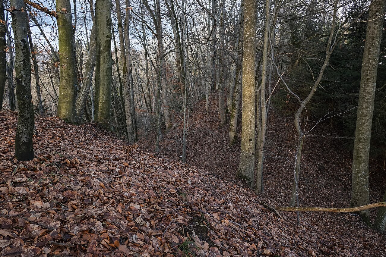 Place of the vanished castle Leonegg , Heiligenberg-Katzensteig, county Bodenseekreis, Germany