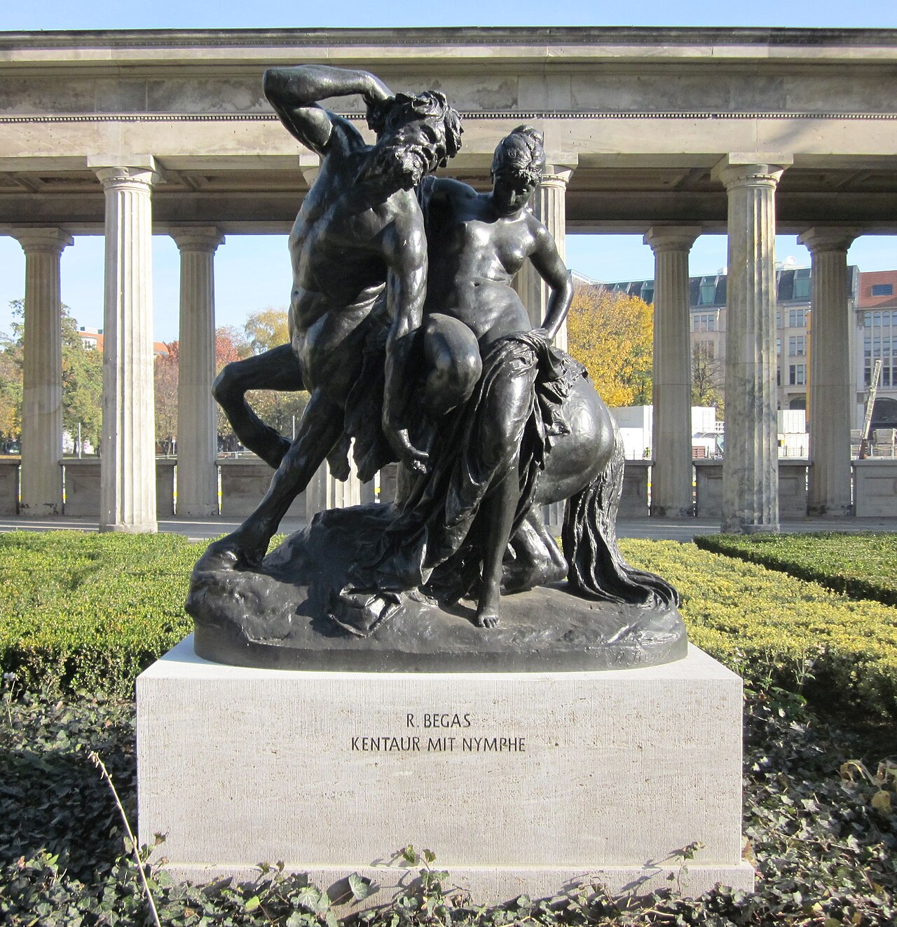 Foto von Centaur und Nymphe