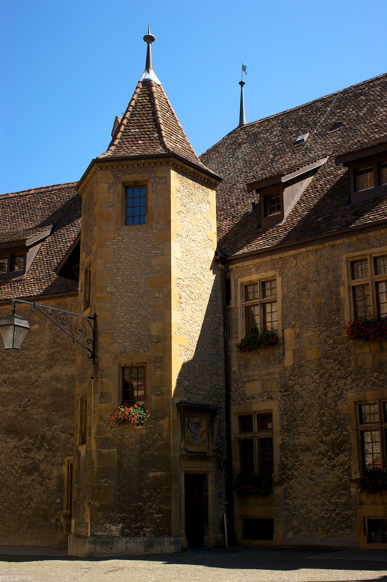 cour intérieur du chateau de Neuchatel