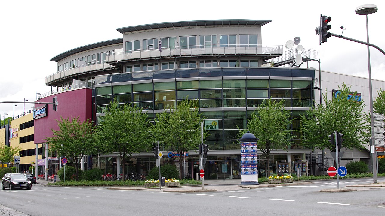 The Cineplex building in Bayreuth