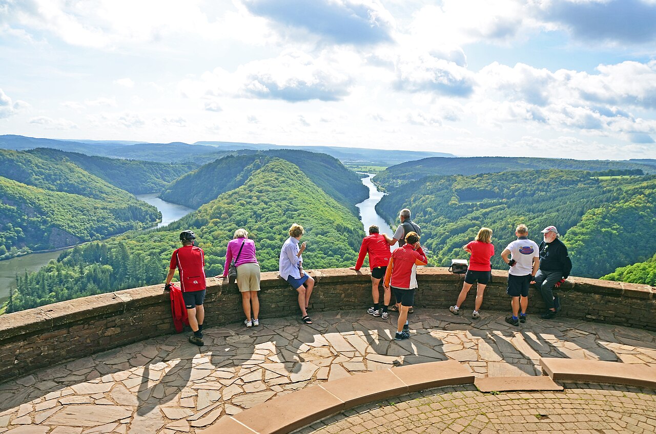 River Saar at Cloef near Orscholz - Visitors Point (Germany)