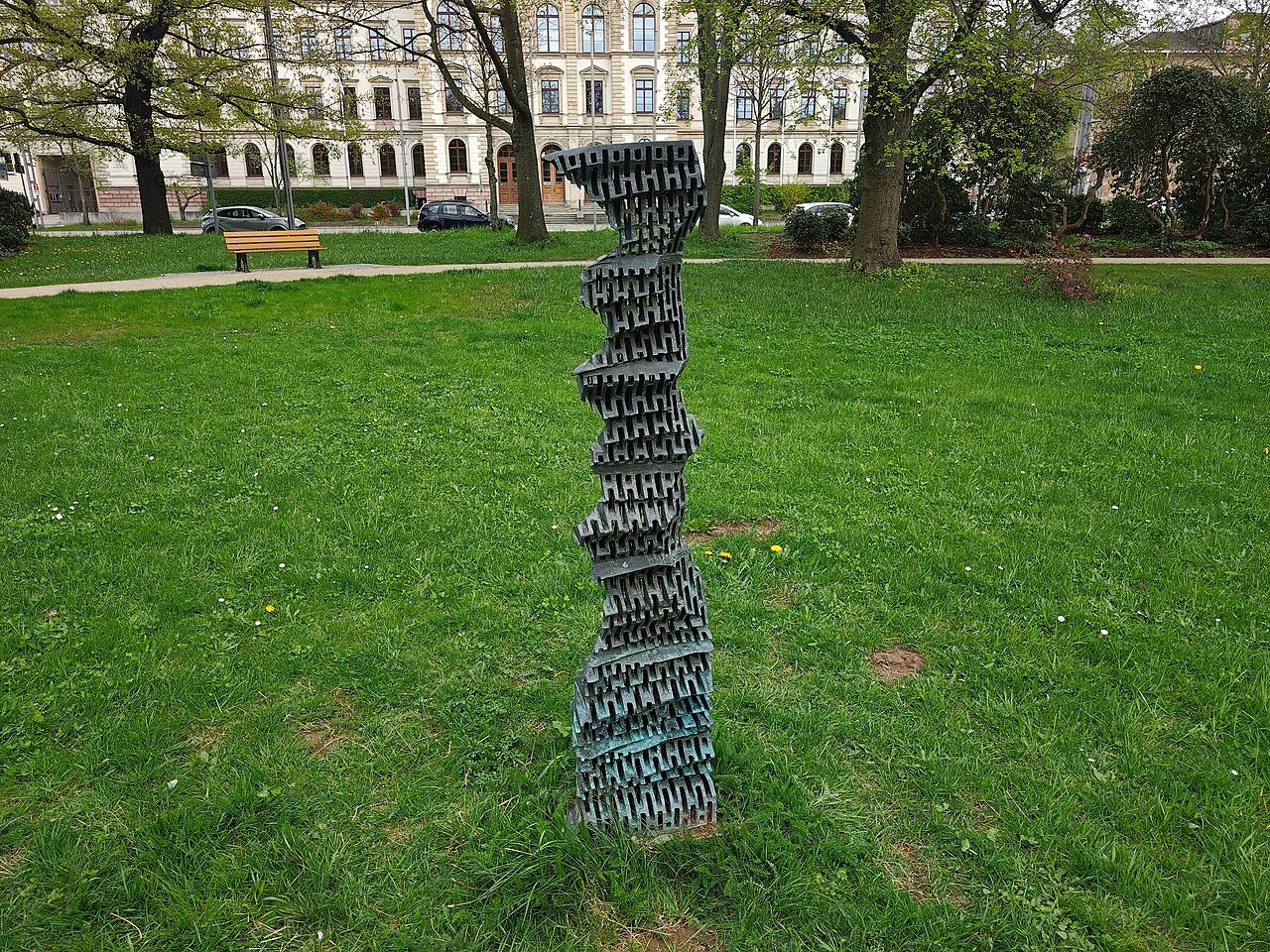 artwork at Schillerplatz, Chemnitz
