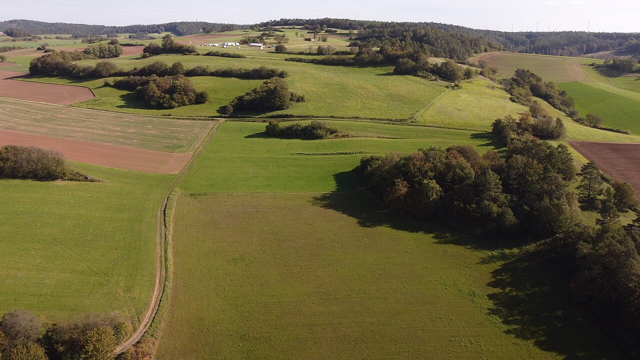 Naturschutzgebiet Dachsberg bei Iba, Blick von Nordwesten auf das Gebiet